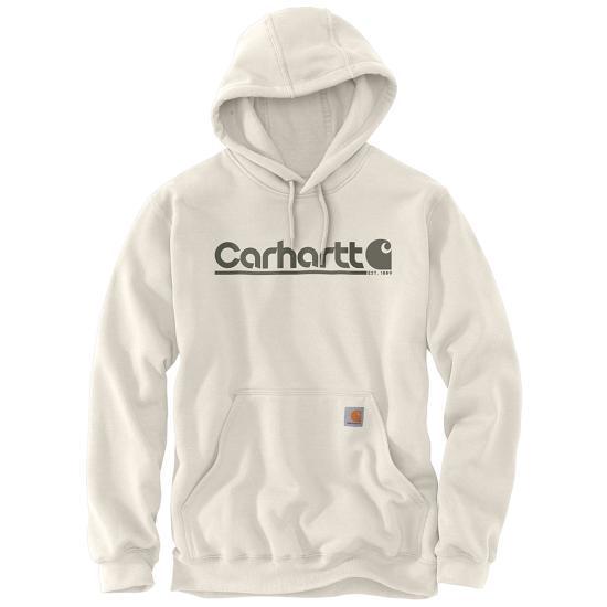 Carhartt Men’s Rain Defender Loose Fit Midweight Logo Graphic Sweatshirt