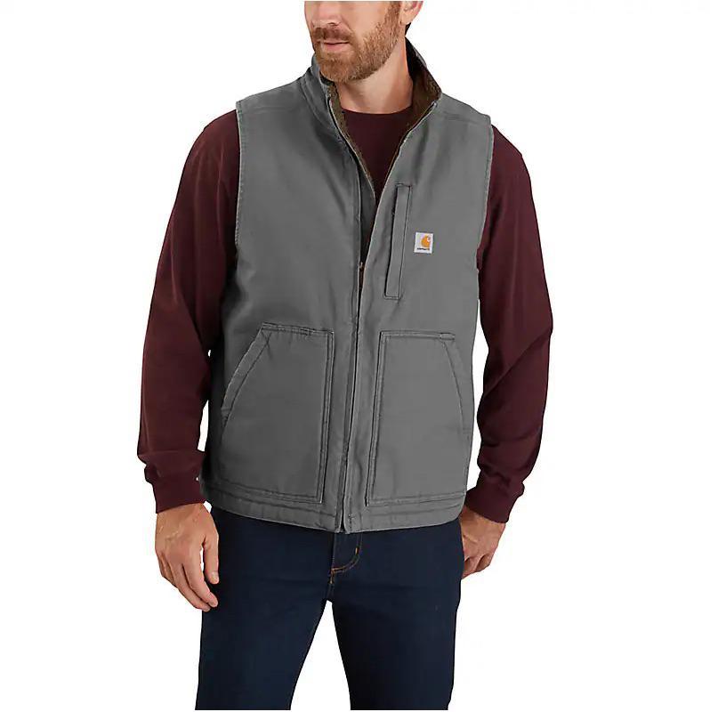 Carhartt Men’s Vest Loose Fit Washed Duck Lined