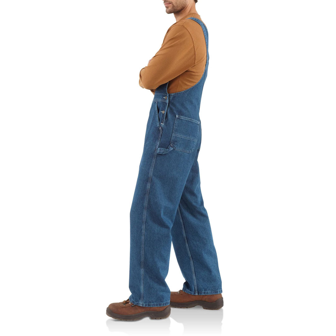 Carhartt Work Men's Bib Overalls Unlined Denim
