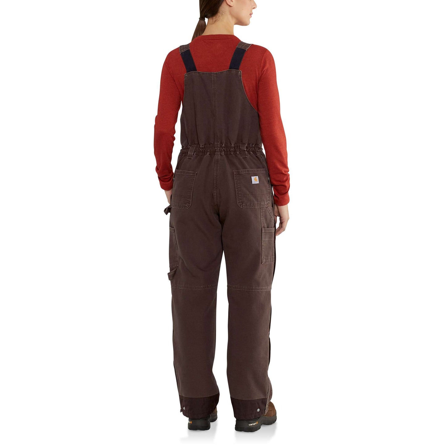 Carhartt Work Women's Bib Overall Lined Weathered Duck
