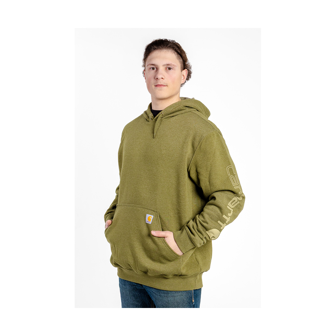 Carhartt Men's Loose Fit Midweight Logo Sleeve Graphic Sweatshirt