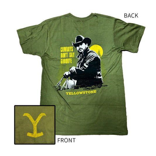 Changes Yellowstone Men’s Don’t Say Goodbye Tee Olive Green 66-331-358