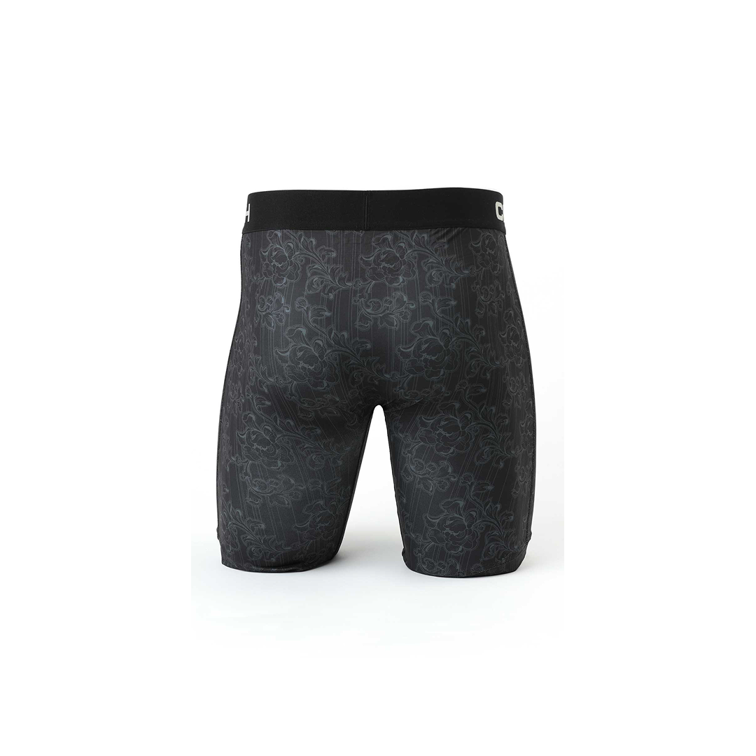 Cinch Men's 9” Floral Boxer Brief 9/25 -Blk weis-western-wear