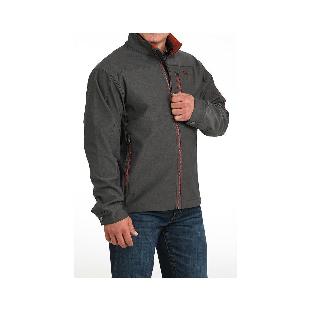 Cinch Men's Bonded Soft Shell Jacket Charcoal - Cinch