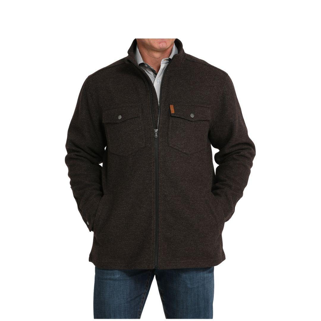Cinch Men's Brushed Knit Shirt Coat/Jacket weis-western-wear