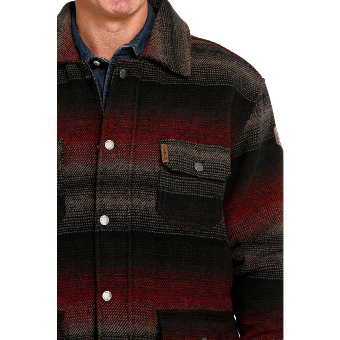 Cinch Men’s Jacket Frontier Poly-Wool Twill Snaps