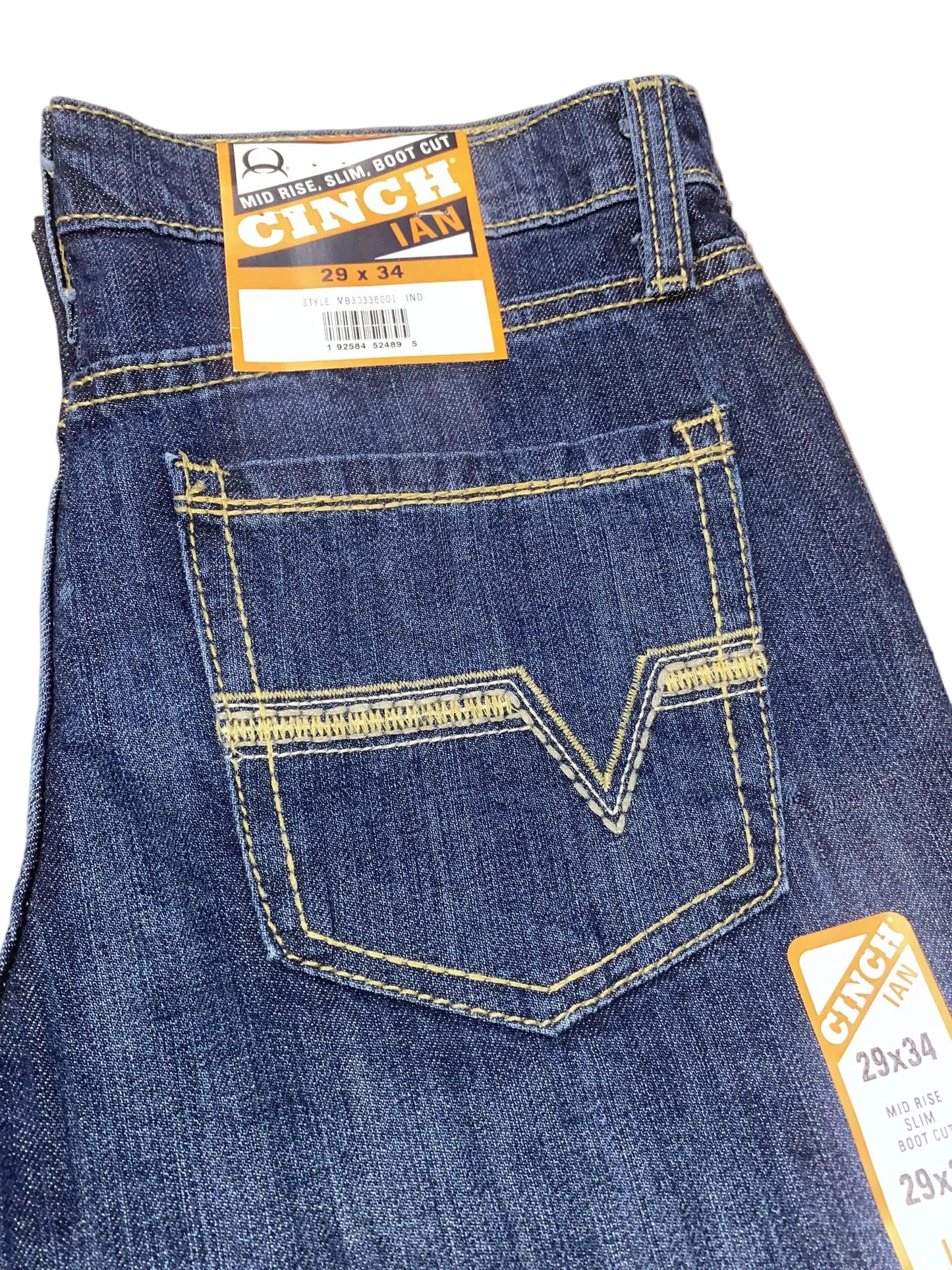 Cinch Men's Jeans Ian Mid Rise Bootcut MB30336001-IND