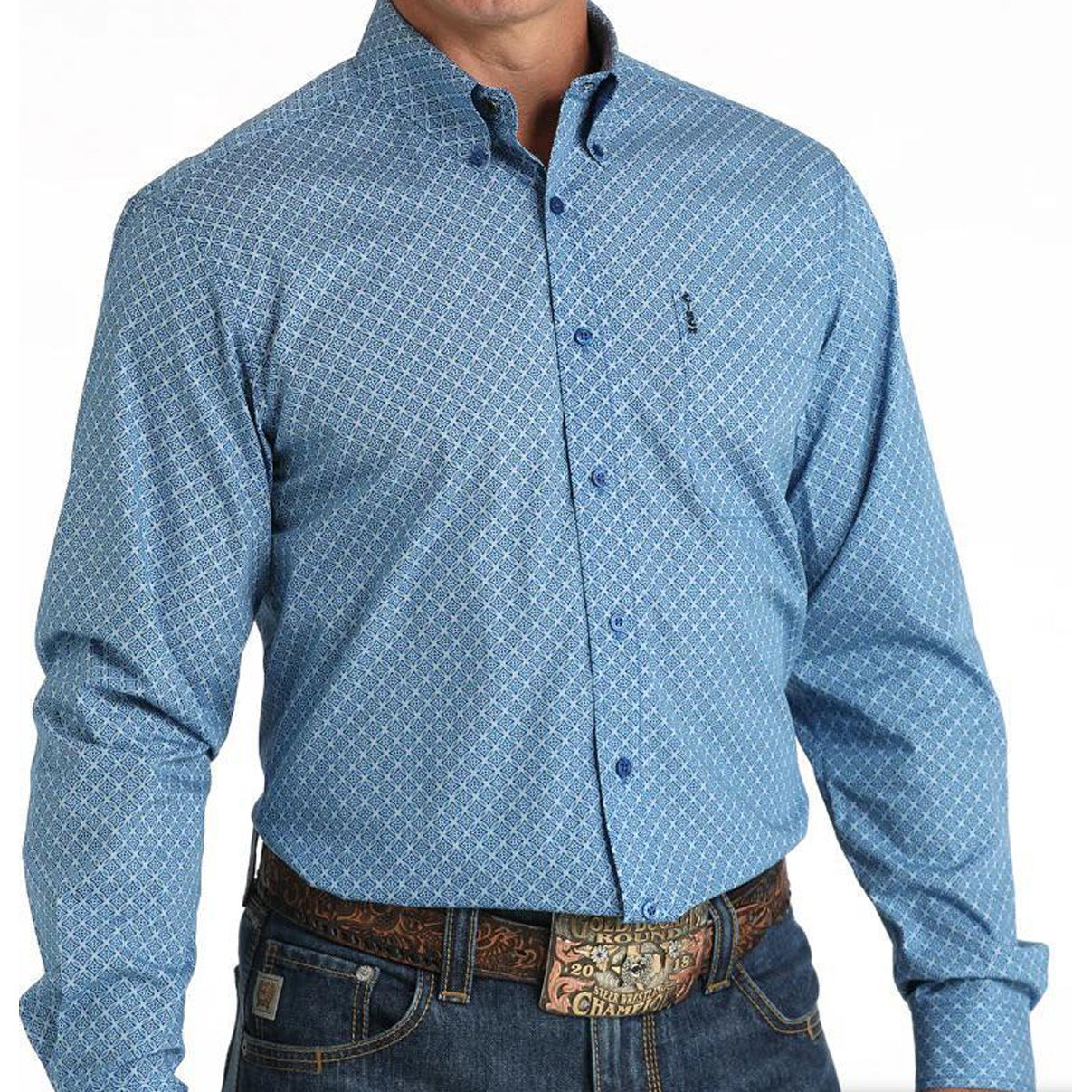Cinch Men's Long Sleeve Button Down Shirt
