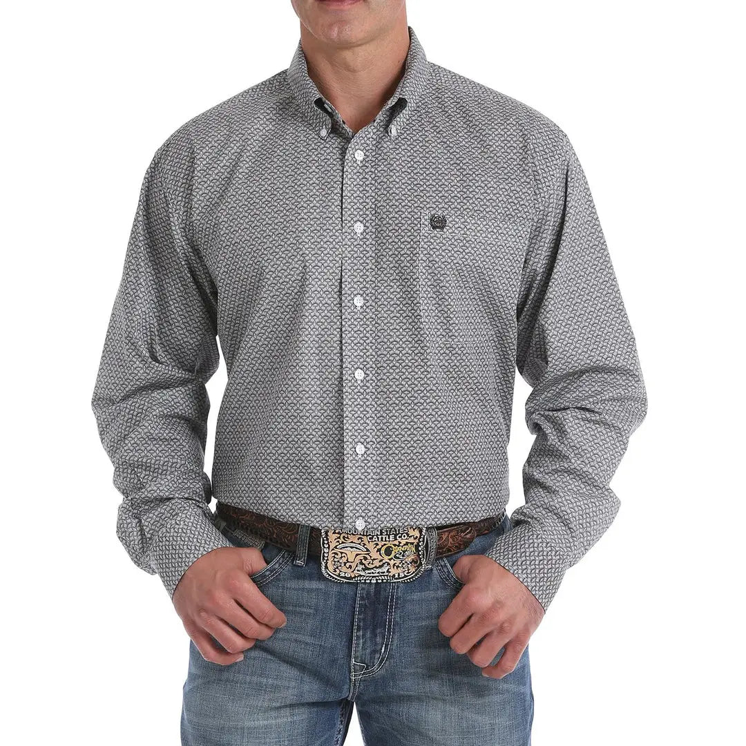 Cinch Men’s Shirt Long Sleeve Button Up