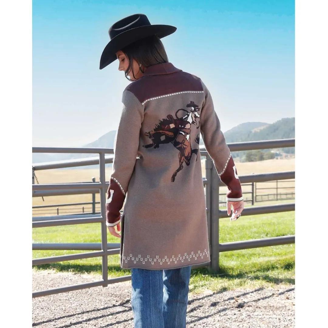 Cinch Women's Knitted Grey Duster Sweater - Cinch