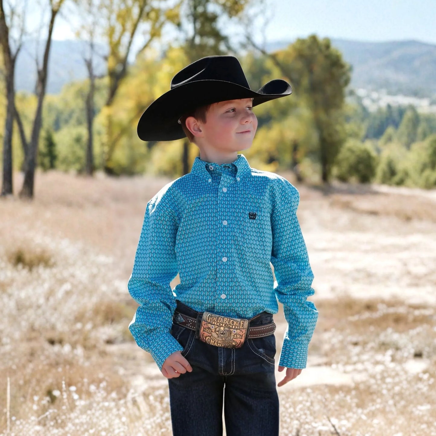 Cinch Boys Geo Print Long sleeves Western Shirt weis-western-wear