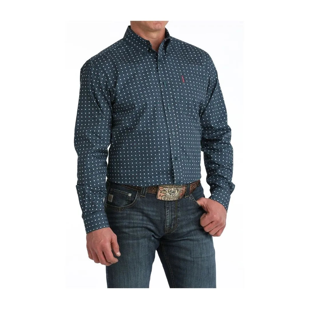 Cinch Modern Fit Long Sleeve Shirt – Men's, Blue