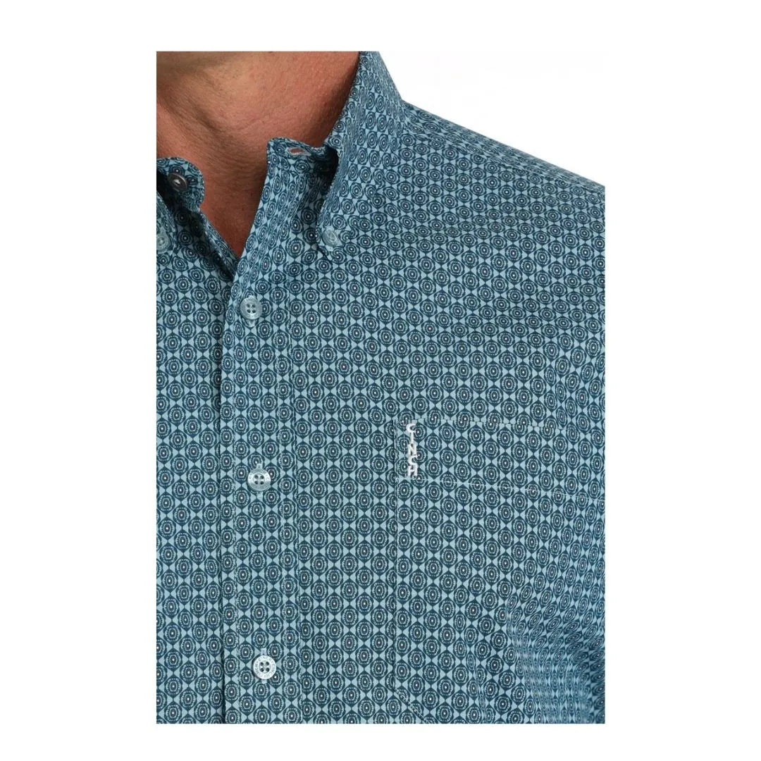 Cinch Men's Modern Fit Geo Print Button Down Shirt