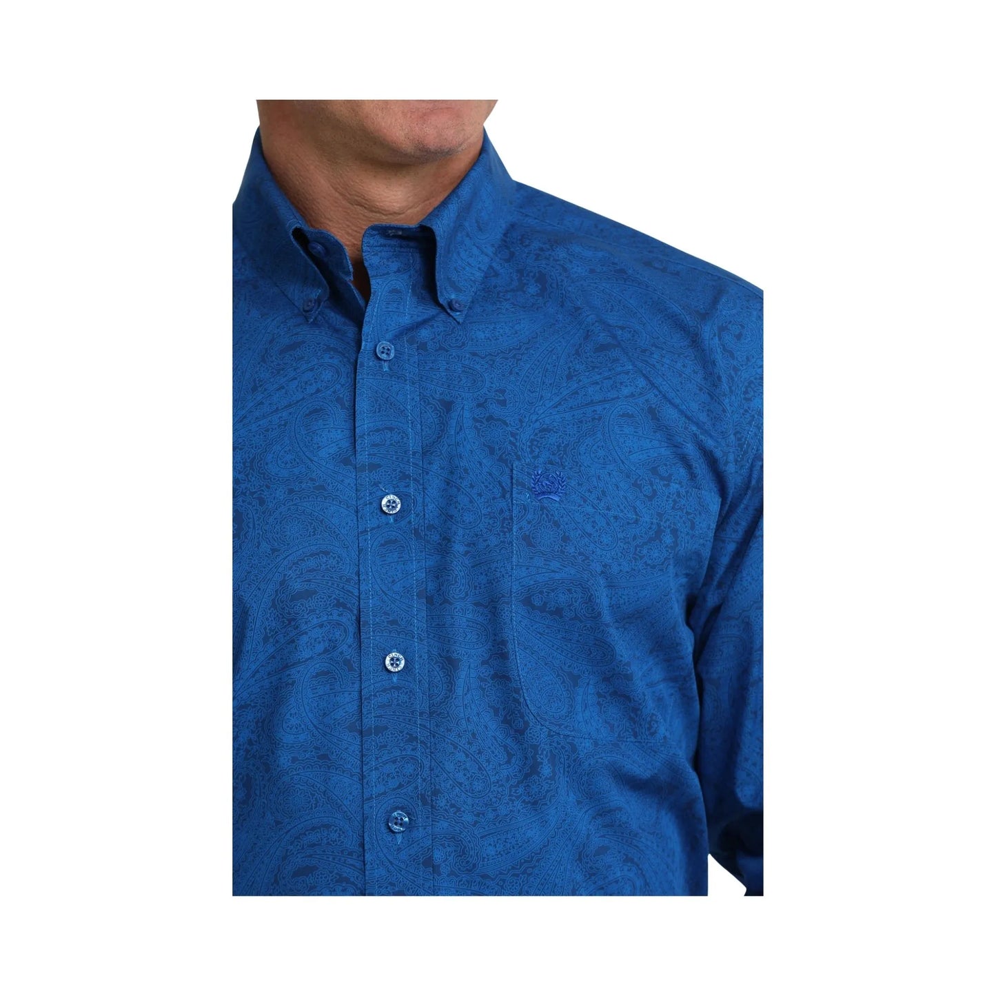 Cinch Mens Long Sleeve Paisley Print Shirt - Cinch