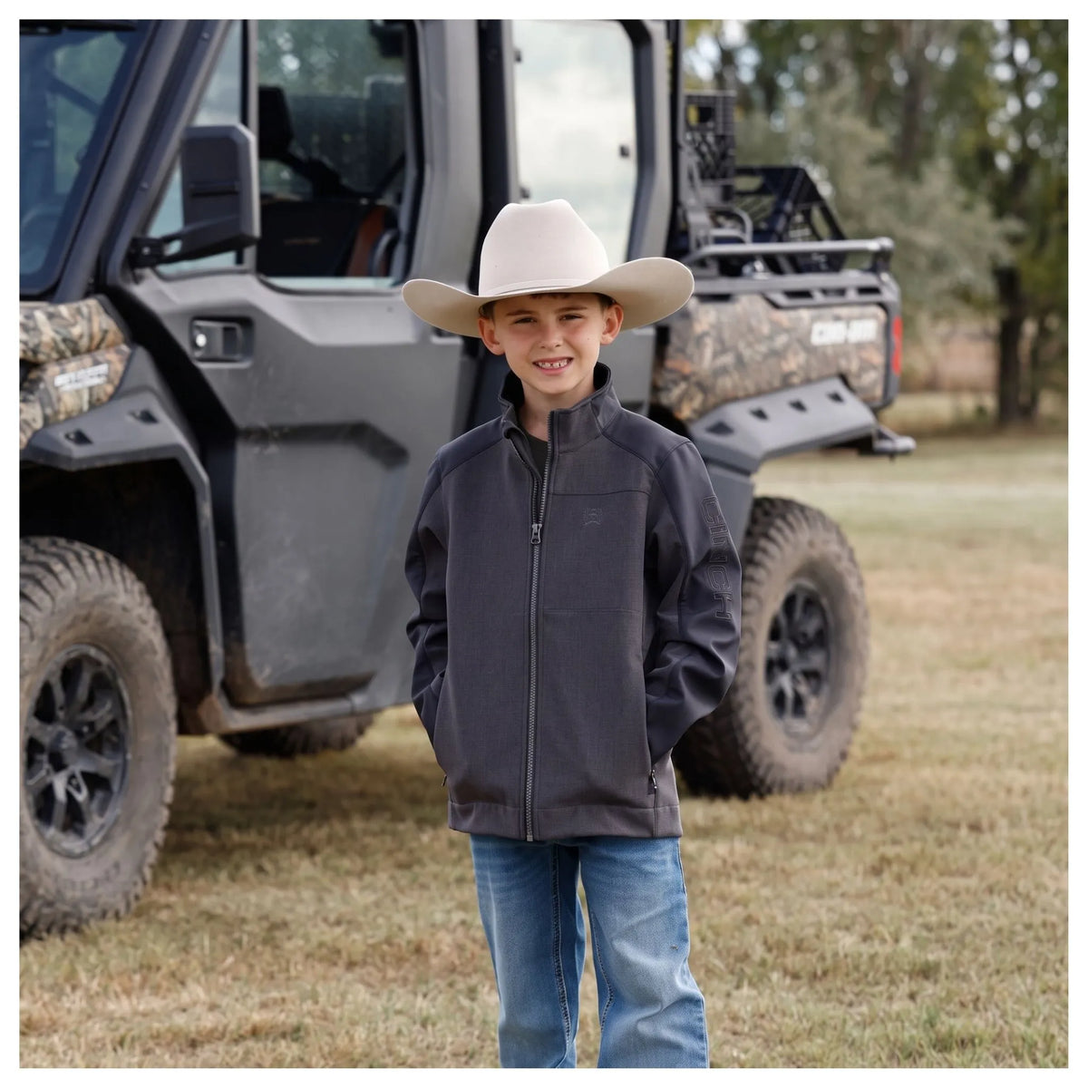 Cinch Youth Boy's Brown Bonded Jacket