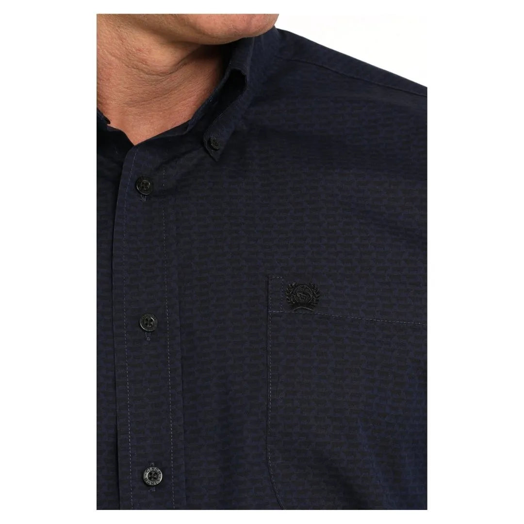 Cinch Men's Cattle Print Button-Down Western Shirt
