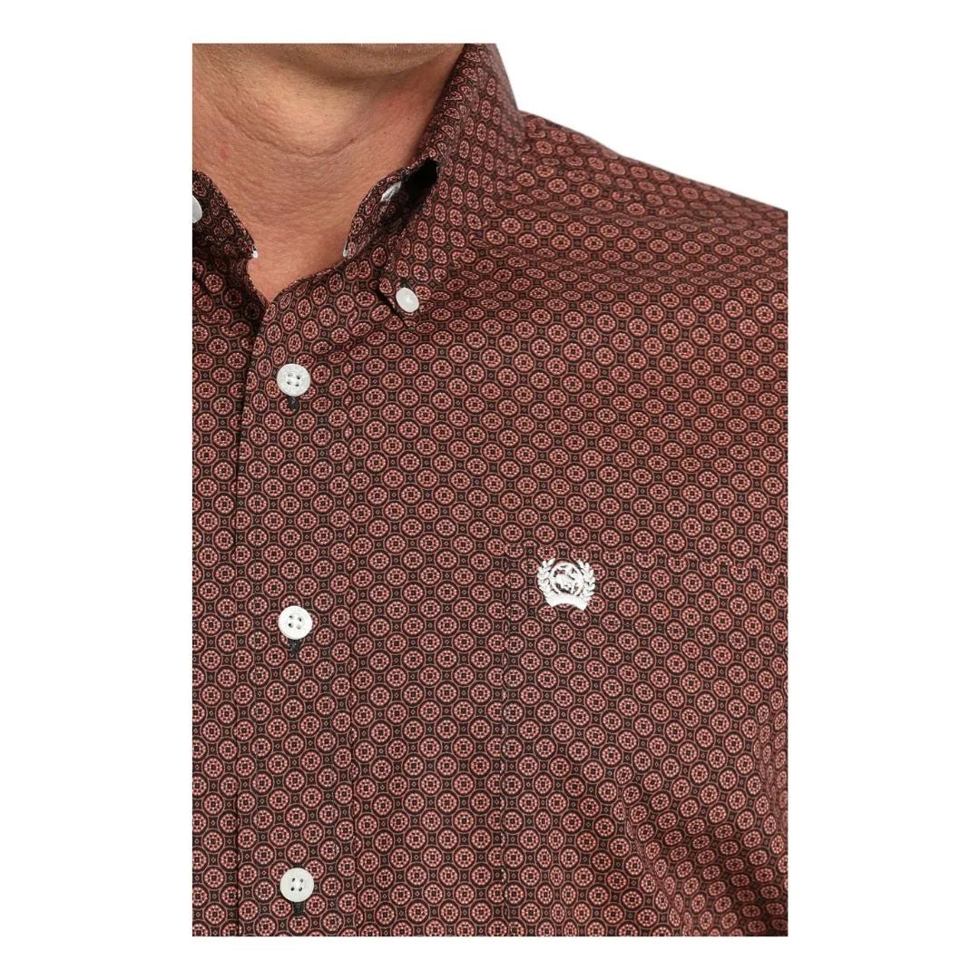 Cinch Men's Geometric Print Button-Down Western Shirt