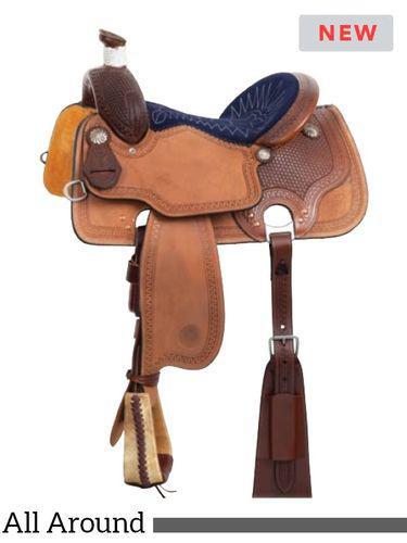 Circle Y Clyde All Around Saddle Seat 15" in Navy