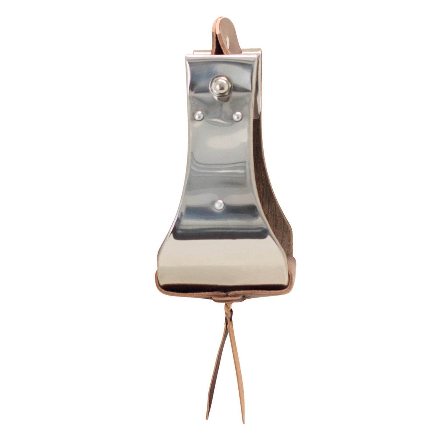 Cowboy Tack Open Range 4-1/4" Stainless Steel Covered Wooden Stirrups