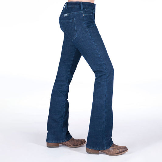 Cowgirl Tuff Women's Jeans Fleece Lined Just Tuff Bootcut Jeans JTFWNT