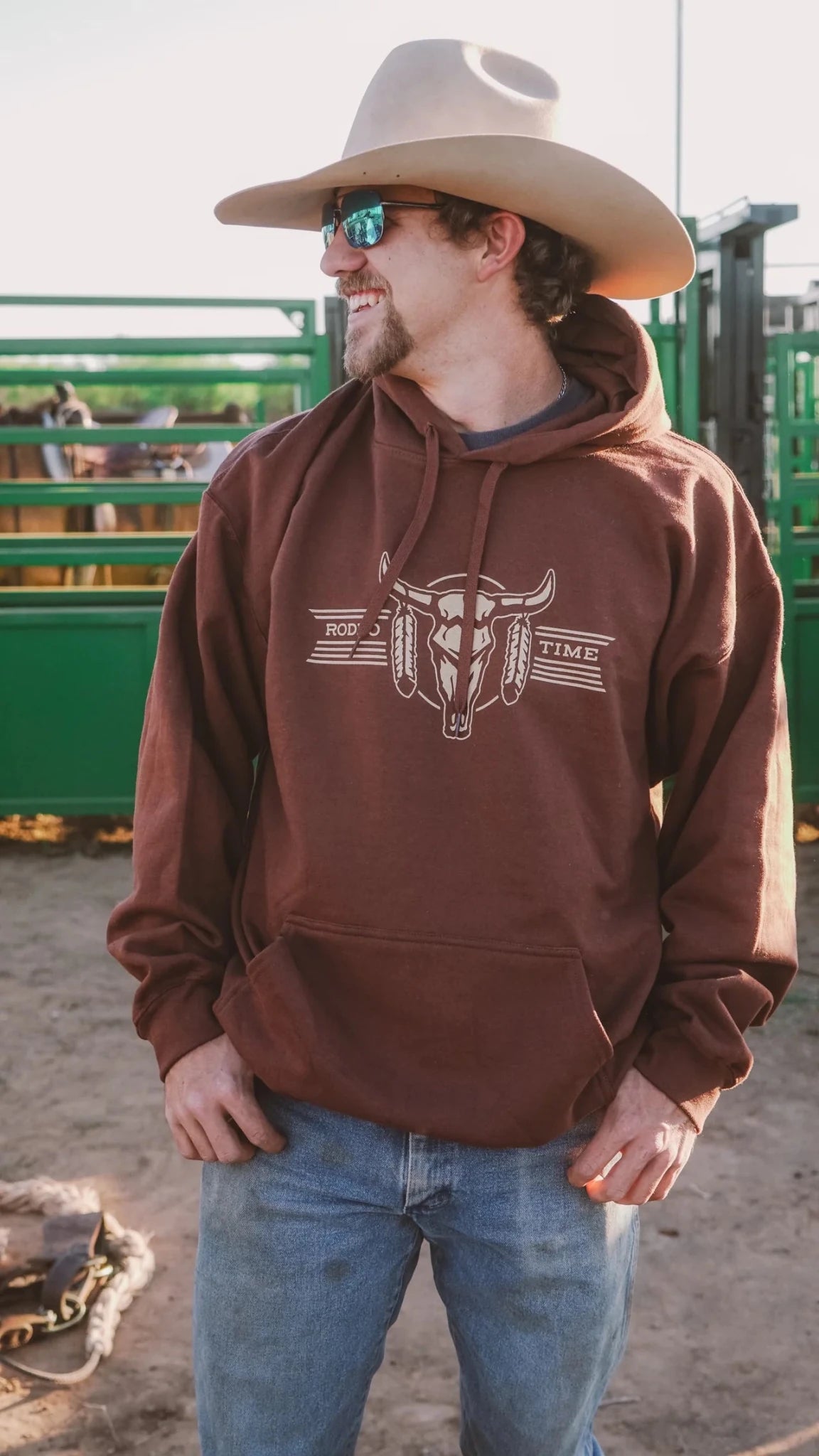 Rodeo Time Desert Bull Hoodie - Rodeo Time