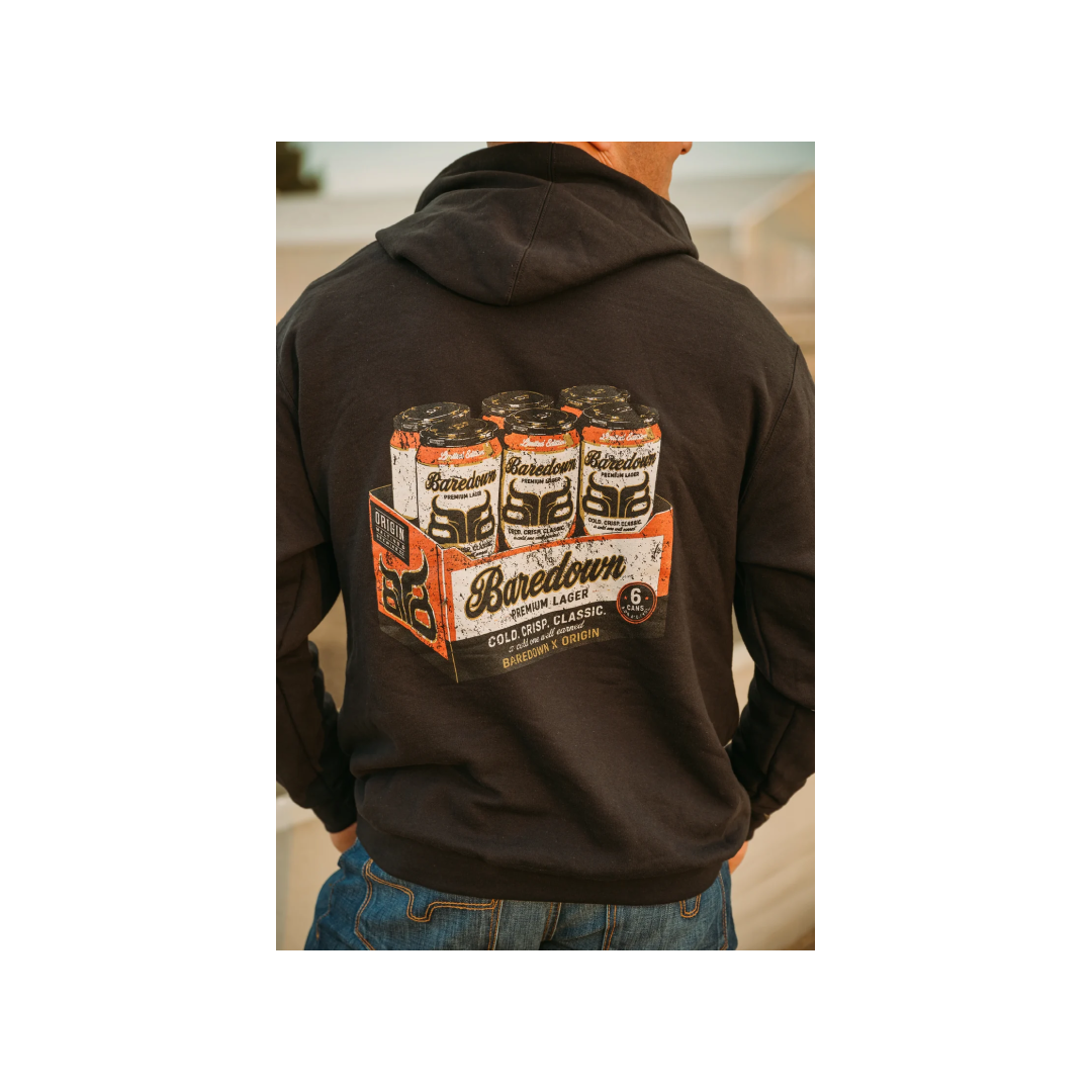Baredown Black Six Pack Hoodie