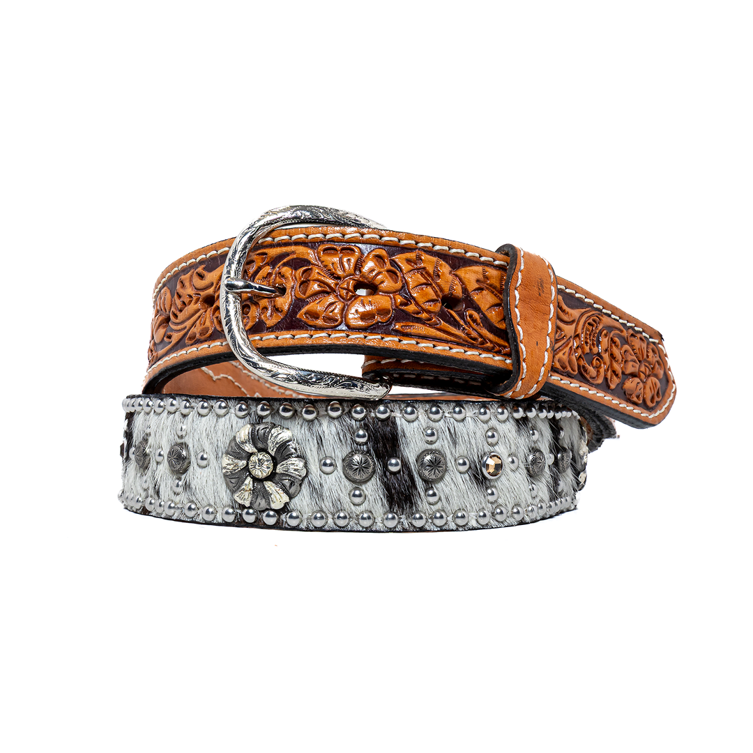 Double J "Silver Spurs" Belt