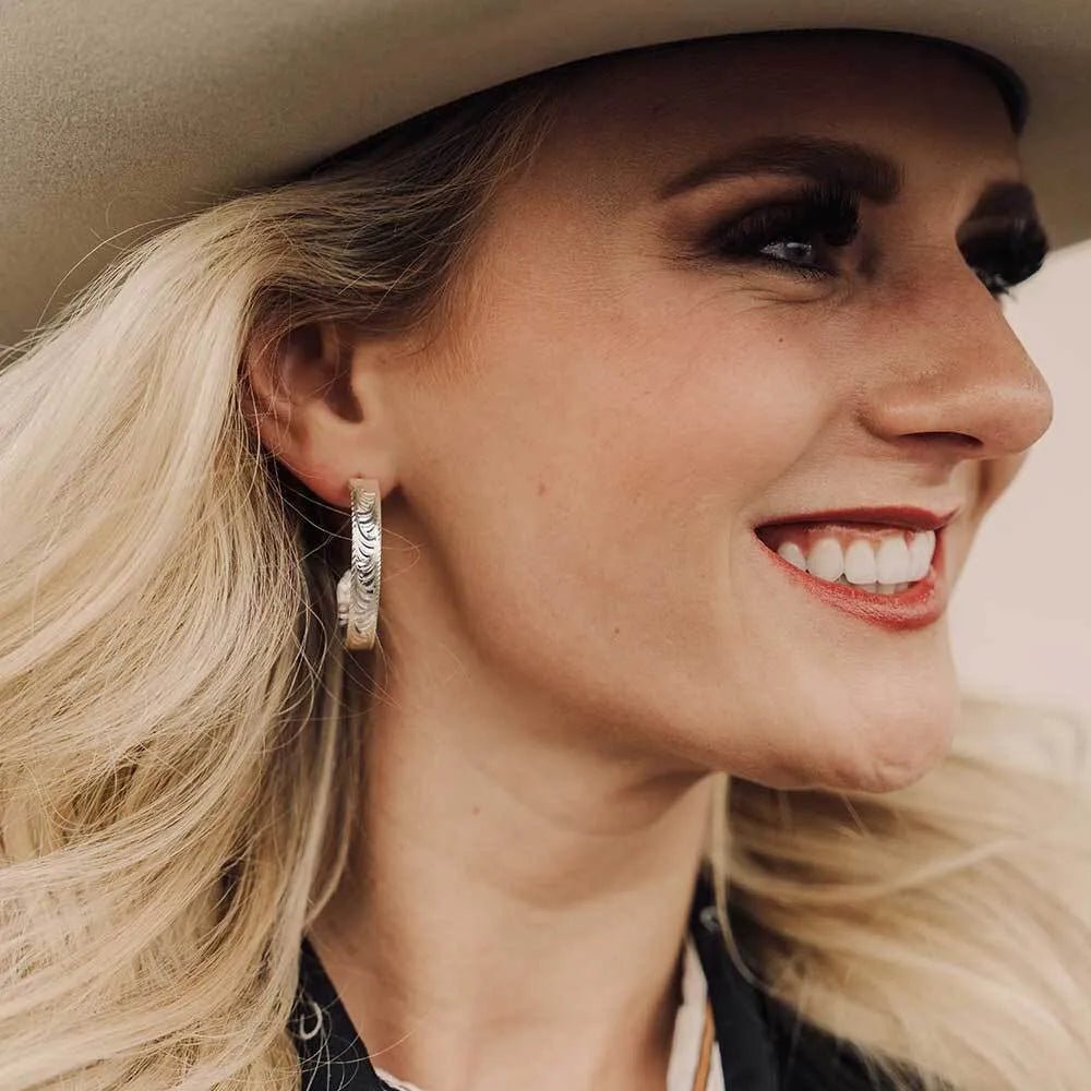 Montana Silver Olivia's Reins Hoop Earrings - Montana Silversmiths
