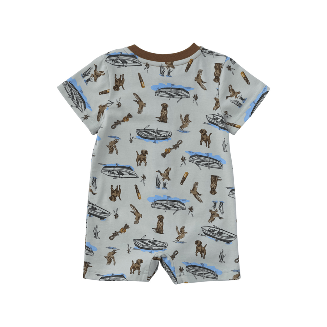 Carhartt Infant's Outdoor Short Sleeve Romper in Light Green - Carhartt