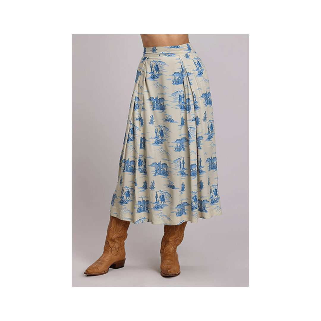 Stetson Women's Indigo Trail PRT Midi Length Skirt - Stetson