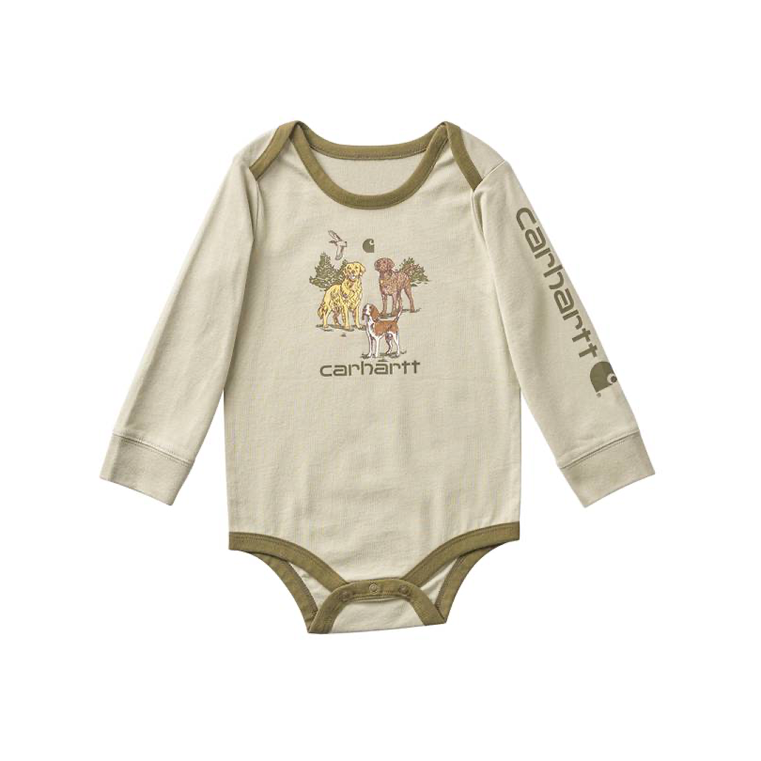 Carhartt Infant Long Sleeve Dog Graphic Onesie