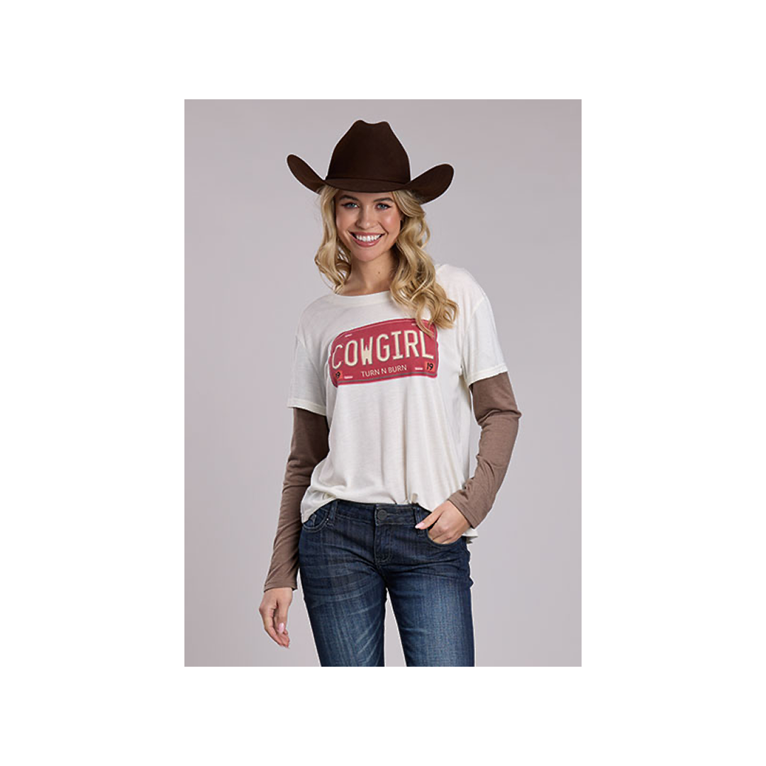 Roper Women's Double Long Sleeve Knit T-Shirt