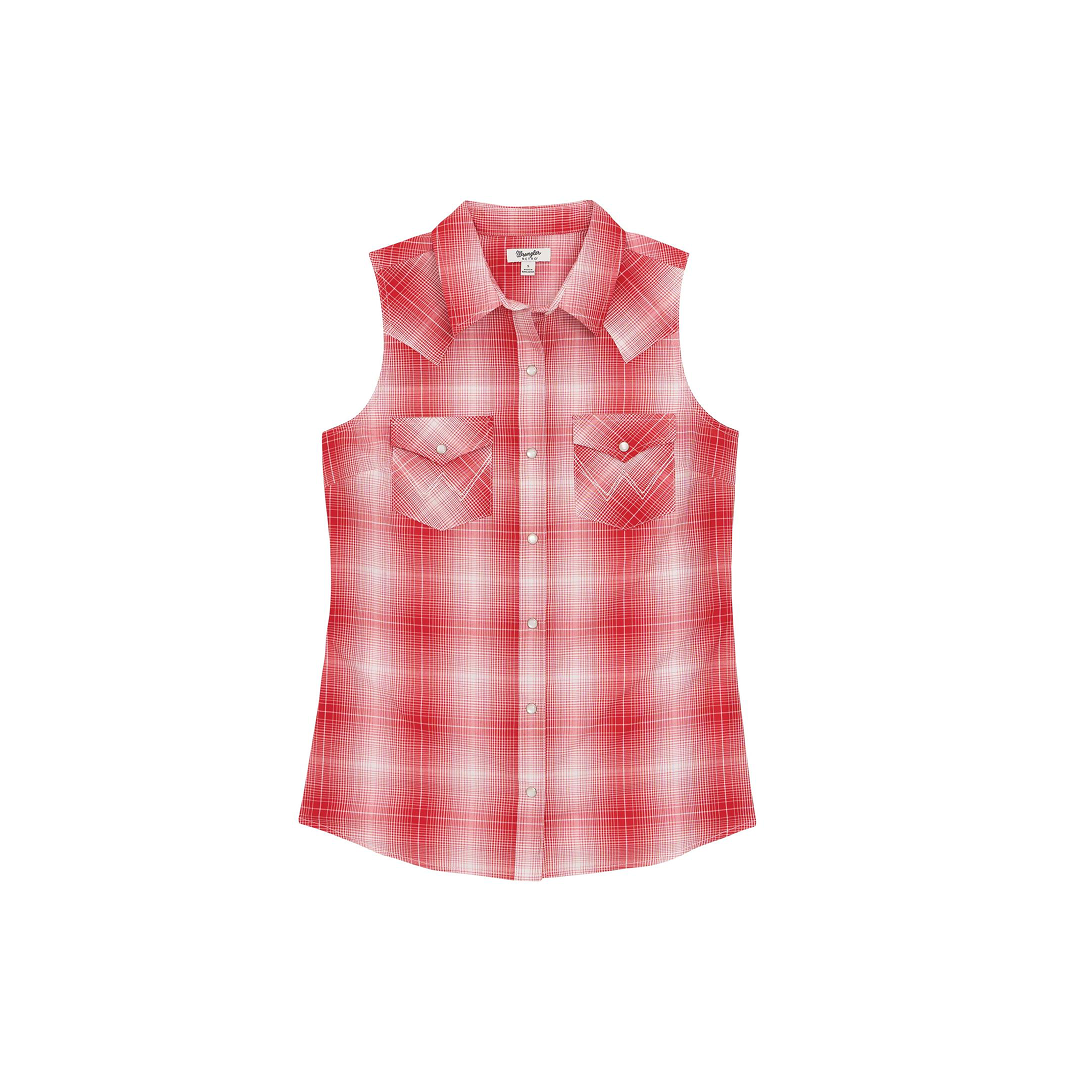 Wrangler Women's Wrangler Retro Essential Snap Shirt Red weis-western-wear