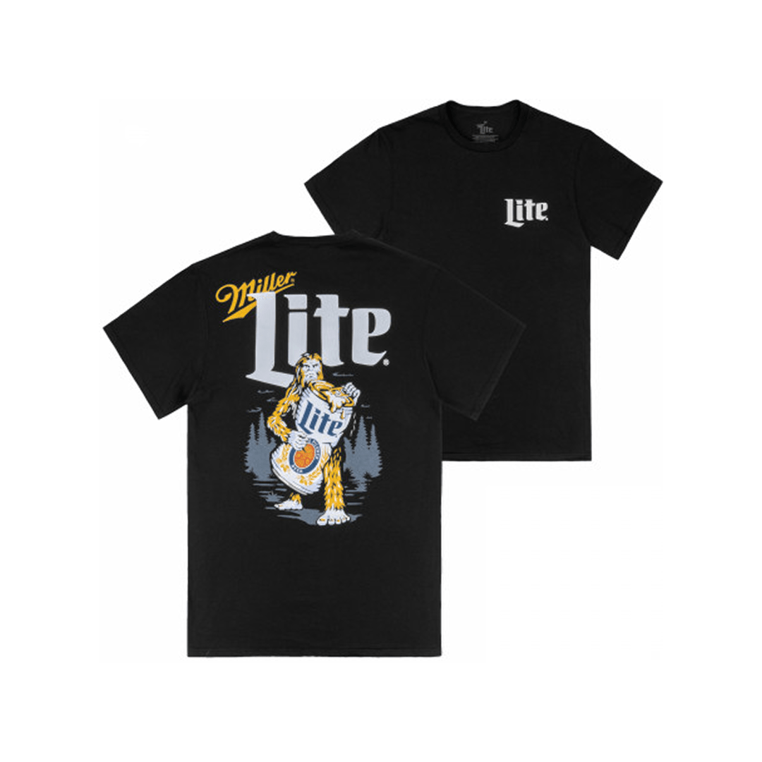 Changes Miller Lite Can Icon Front and Back Print T-Shirt - Changes