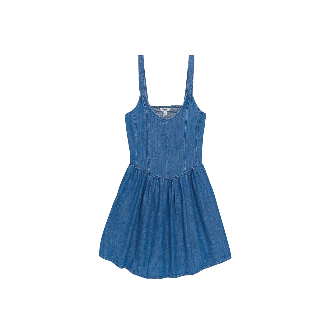 Wrangler Women's Wrangler Retro Americana Drop Waist Denim Dress Light Denim - Wrangler