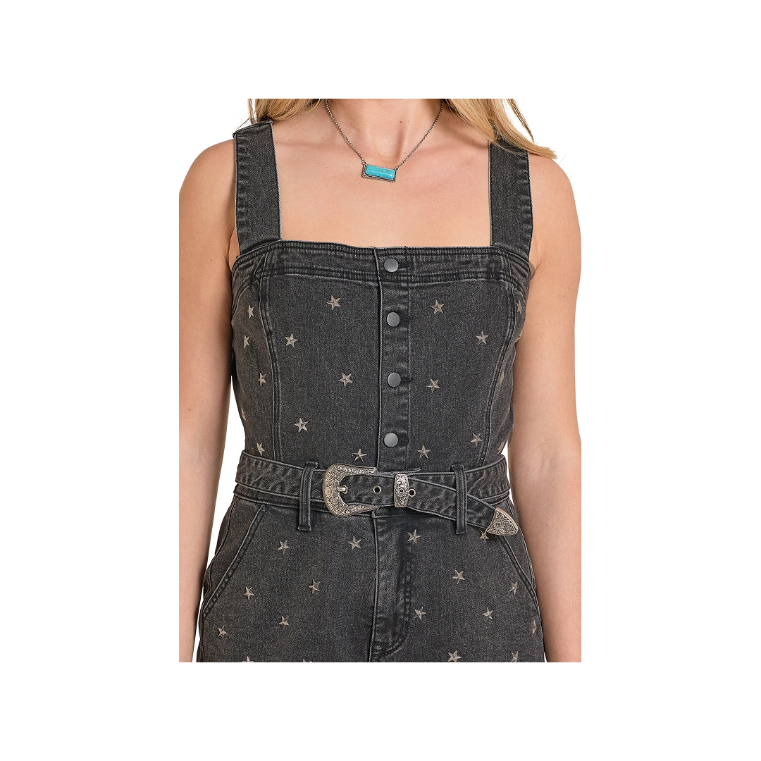 Panhandle Slim Women's Stubbed Denim Star Romper weis-western-wear