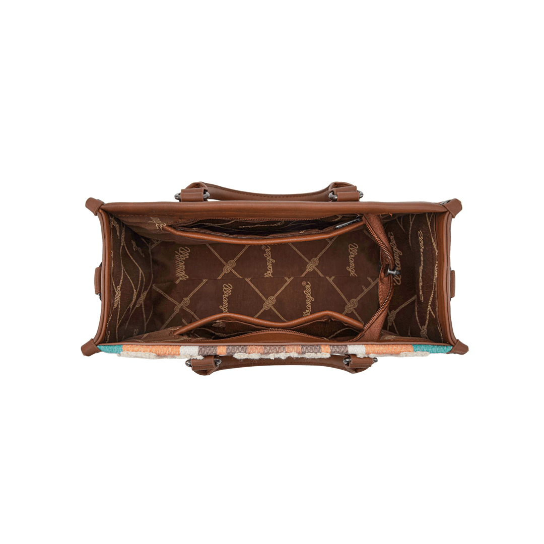 Montana West Women's Sherpa Aztec Canvas Brown Tote/Crossbody - Montana West