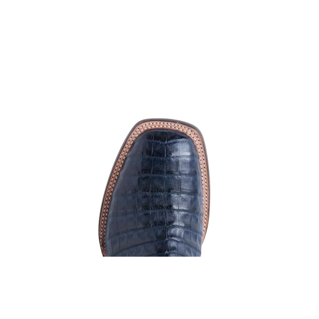 Lucchese Men's Charleston Navy Caiman Cowboy Boot