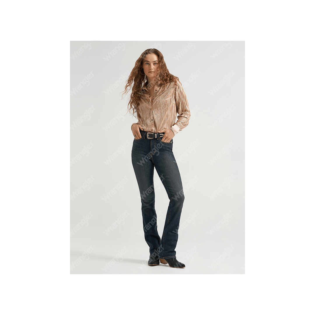 Wrangler Women's Lainey Wilson Dark Denim Boot Hugger Jean - Wrangler