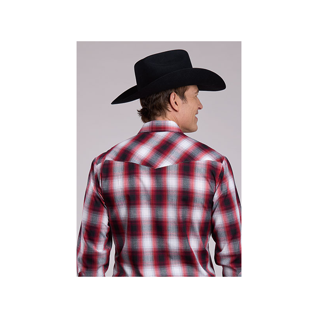 Roper Men's Red Plaid Western Snap Shirt weis-western-wear