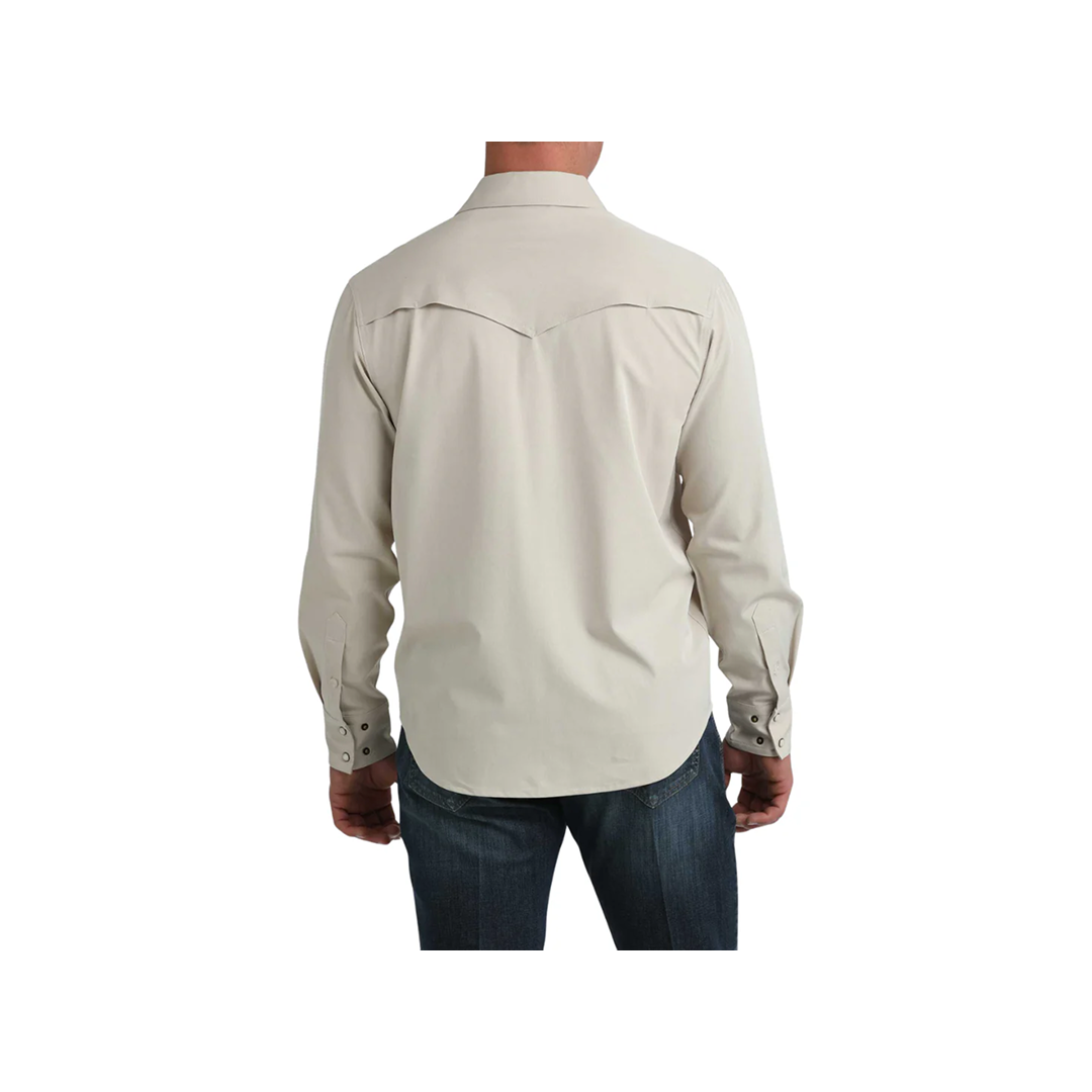 Cinch Men's Camp Solid Khaki Snap Long Sleeve Shirt weis-western-wear