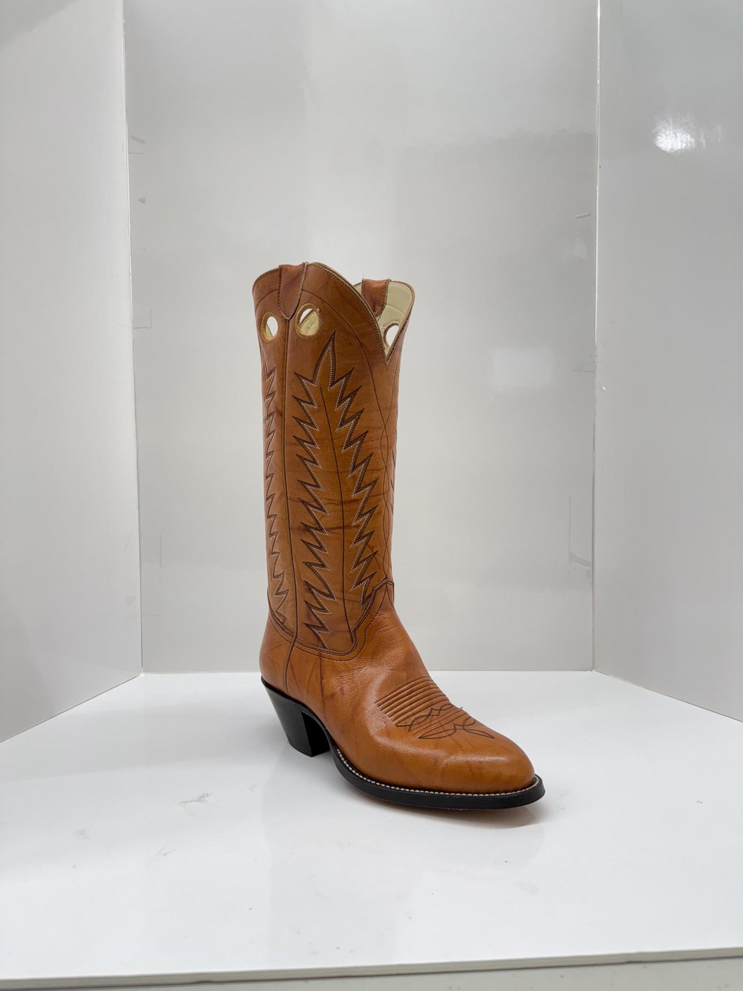 Garage Sale Hondo Men's 13" Leather Cowboy Boots Honey