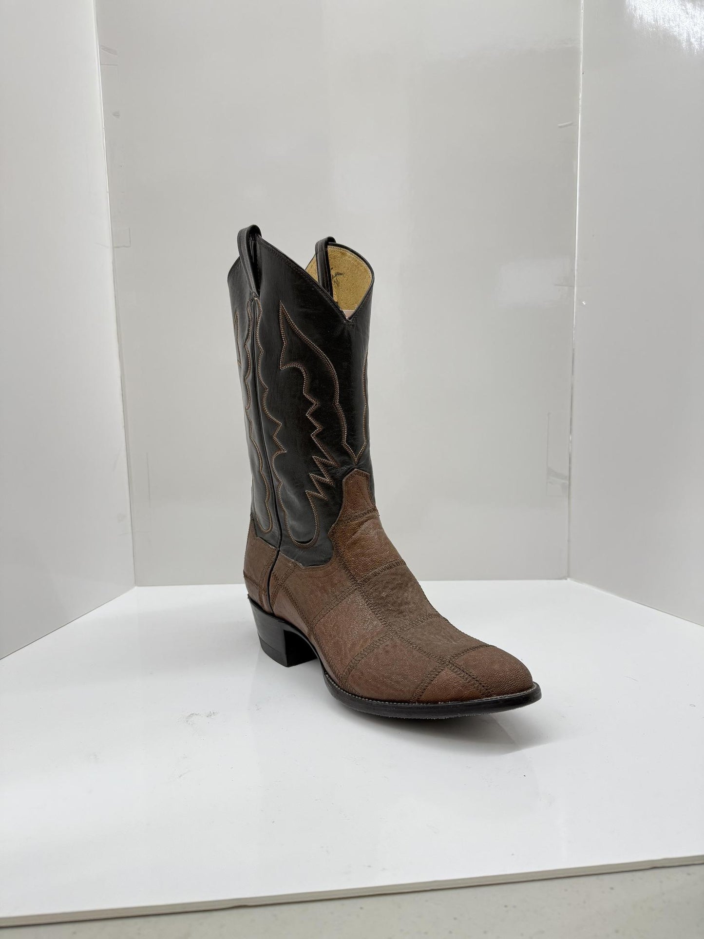 Garage Sale Panhandle Slim 12" Leather Cowboy Boots Patchwork
