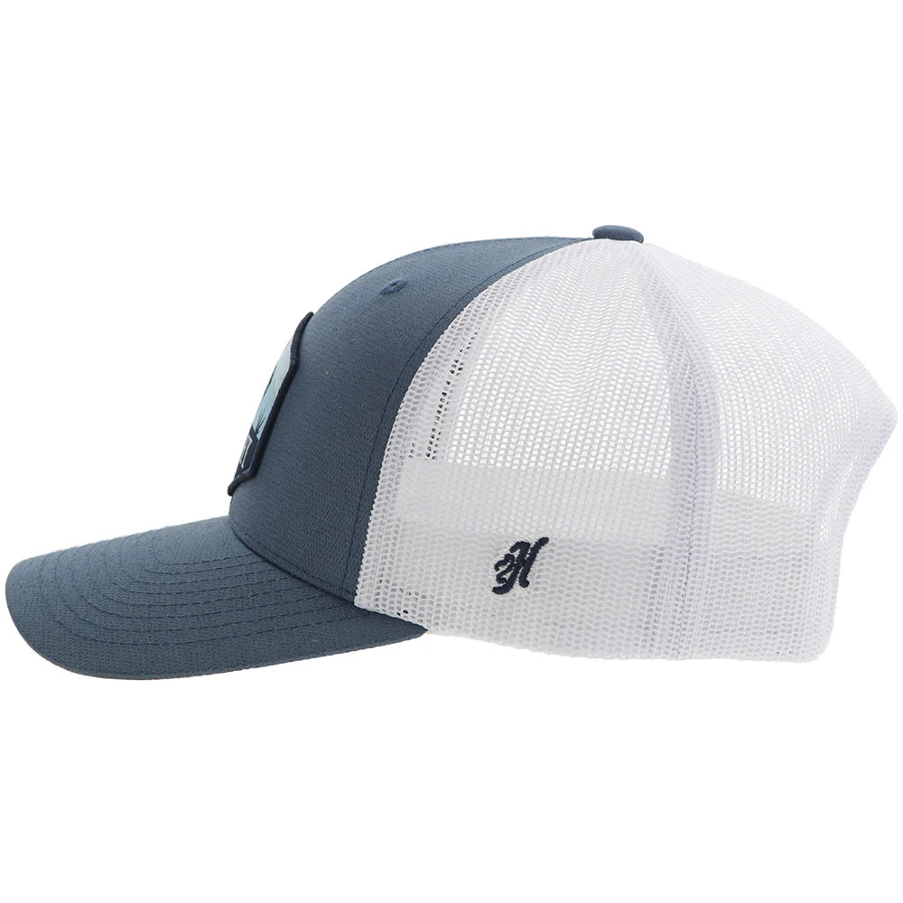 Hooey "Ranchero" Punchy Blue/White With Black & Blue Patch weis-western-wear