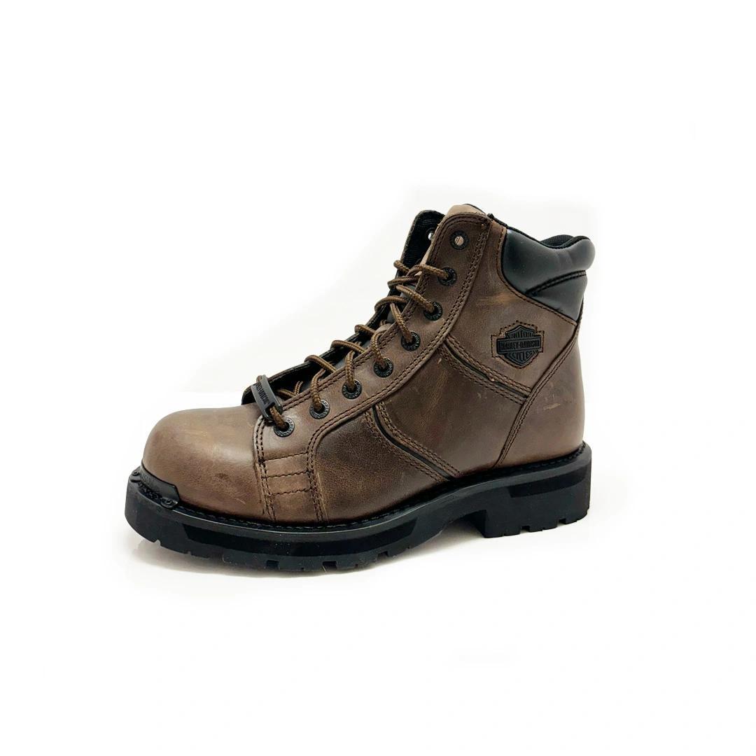 Harley Davidson Men's Ramble Lace Up Boots Brown 97147 - CLEARANCE