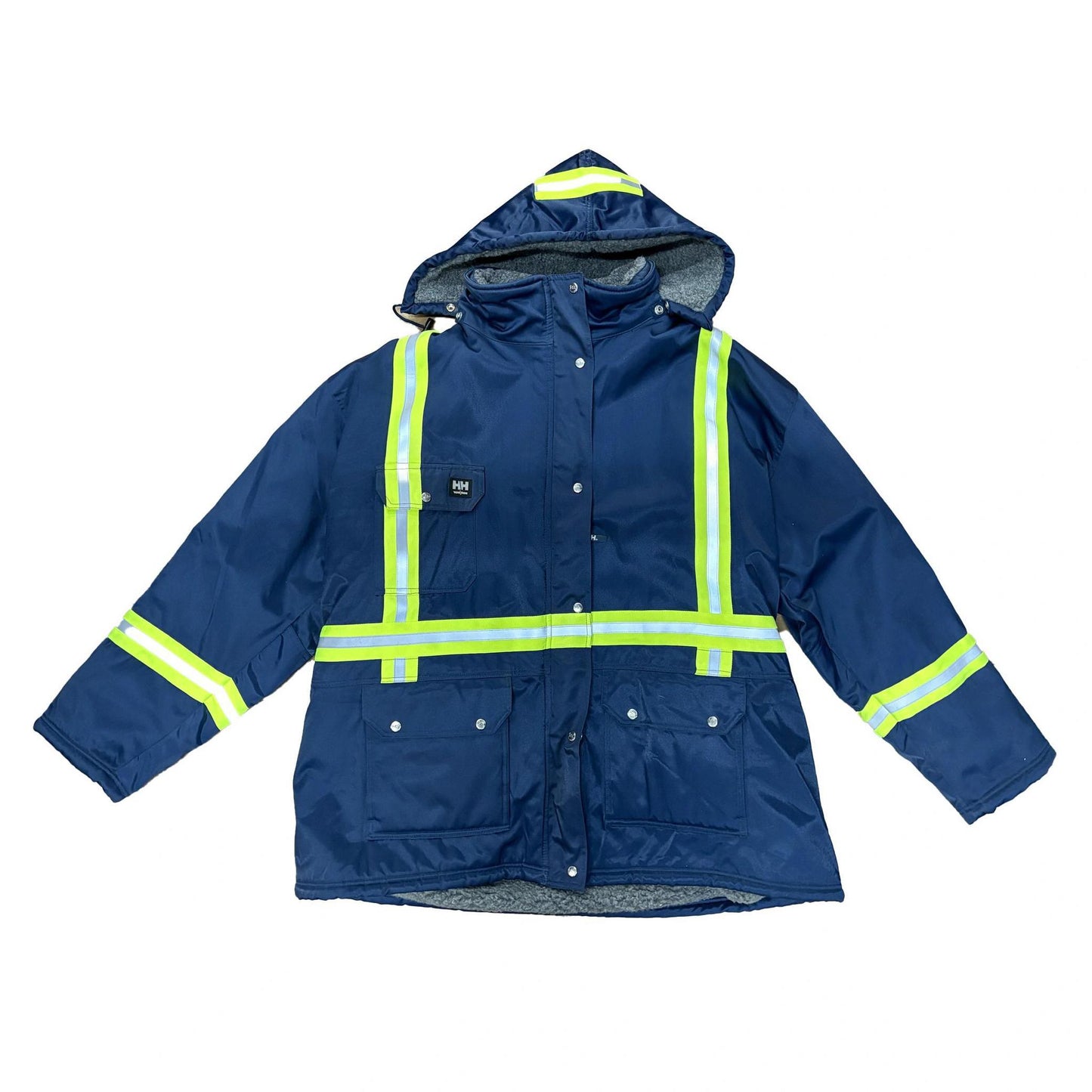 Helly Hansen Men's Work 3M Hi Vis Jacket with Hood Navy