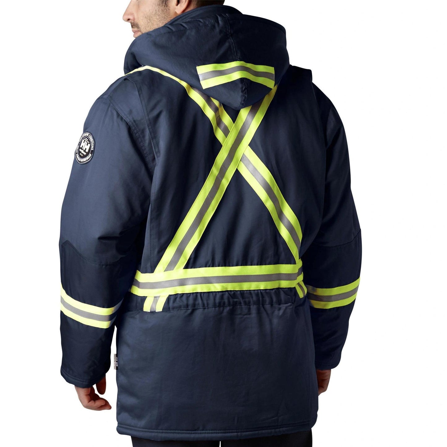 Helly Hansen Workwear Men's Weyburn Water Repellent Parka Jacket With CSA Tape - Navy
