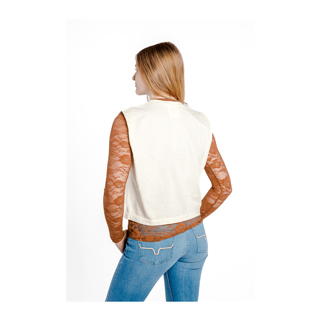 Rockin A Design Women's Hereford Bull Muscle Tee - Rockin A Design
