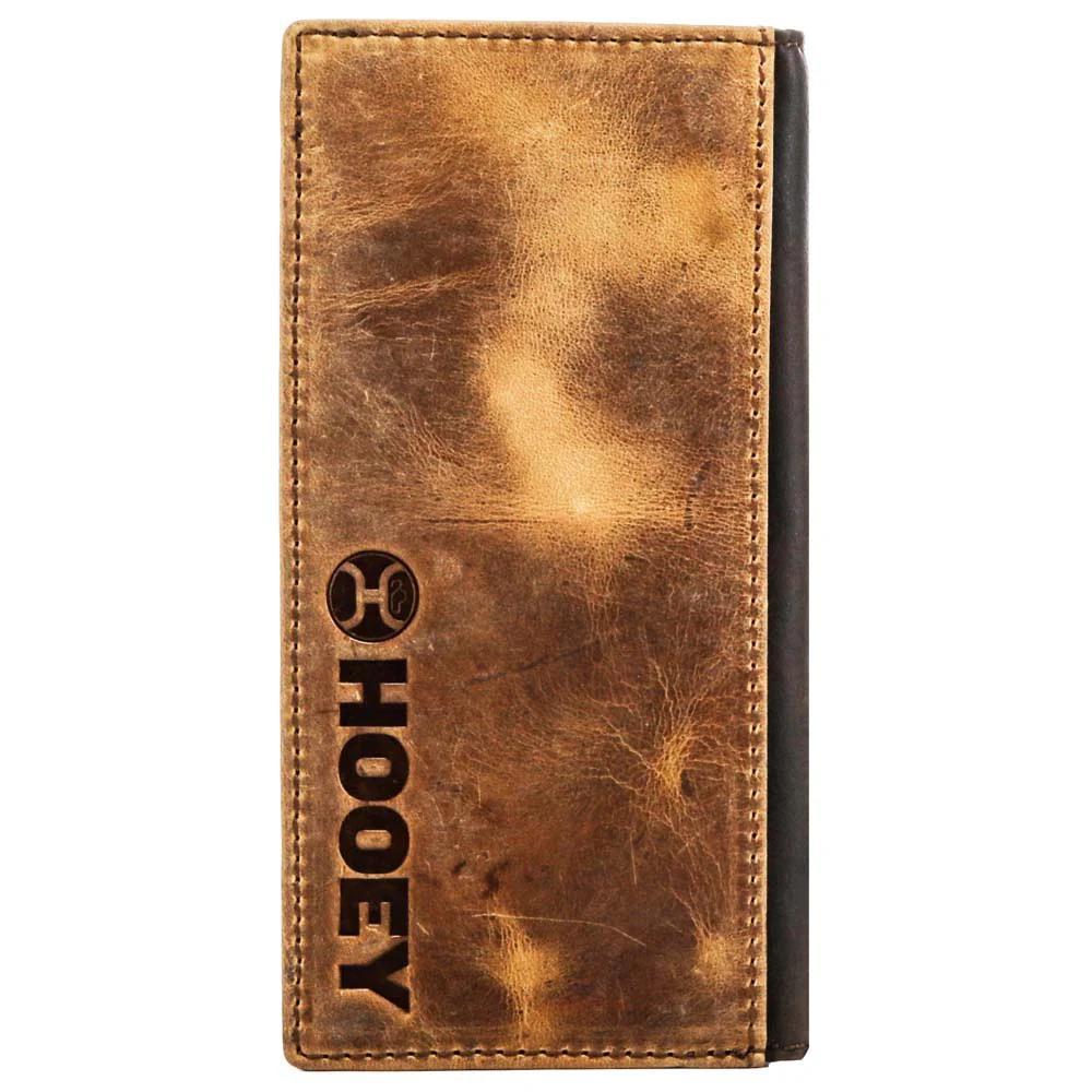 Hooey "HOG " Tan & Brown Leather Rodeo Wallet