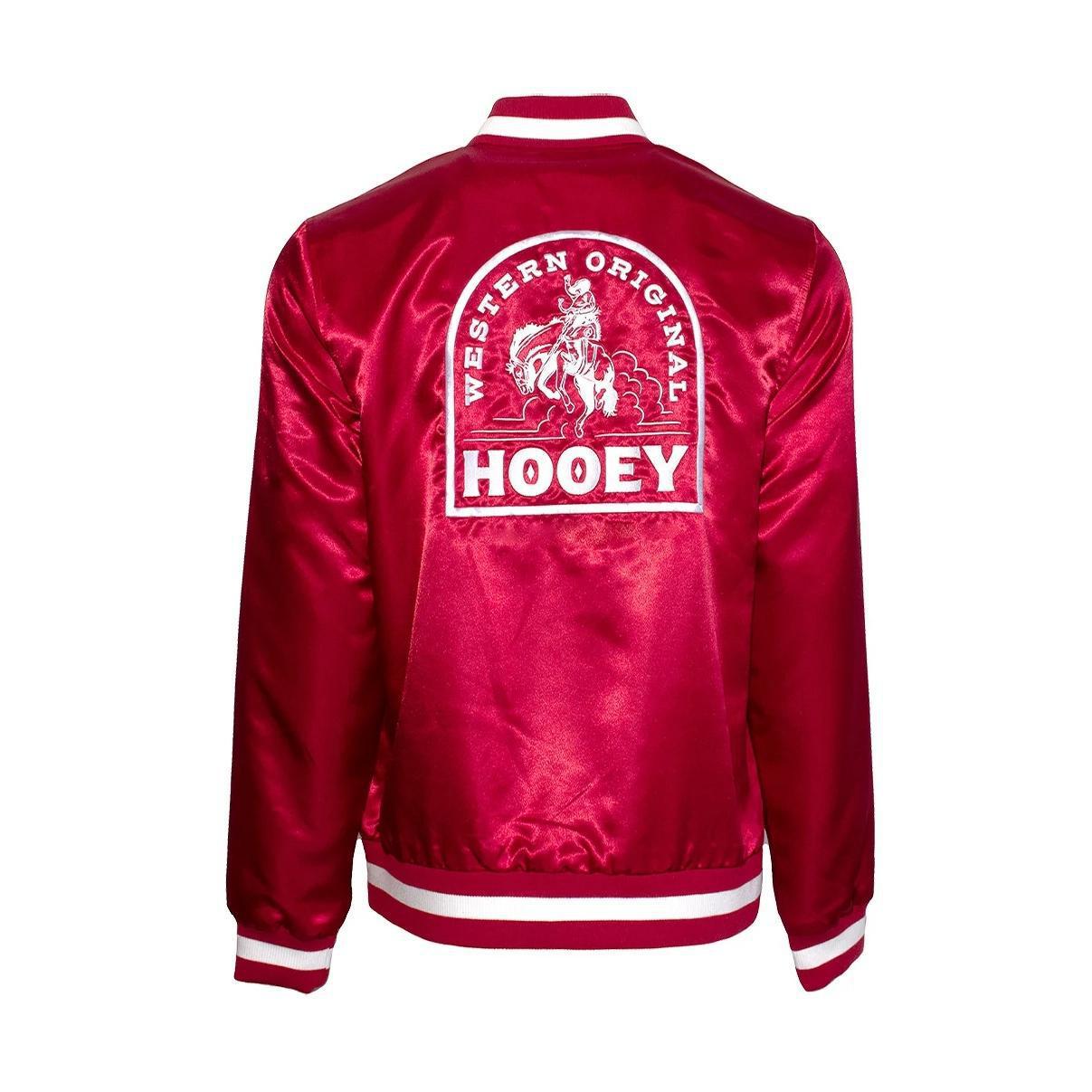 Hooey Men's Bomber Jacket Red/White